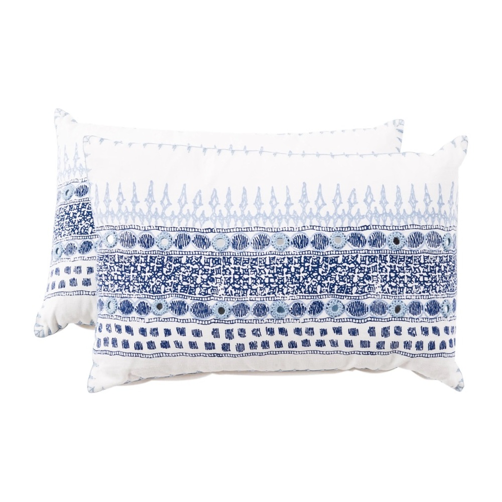 ISO!! John Robshaw Anthropologie Primrose Pillow Indigo and Gold